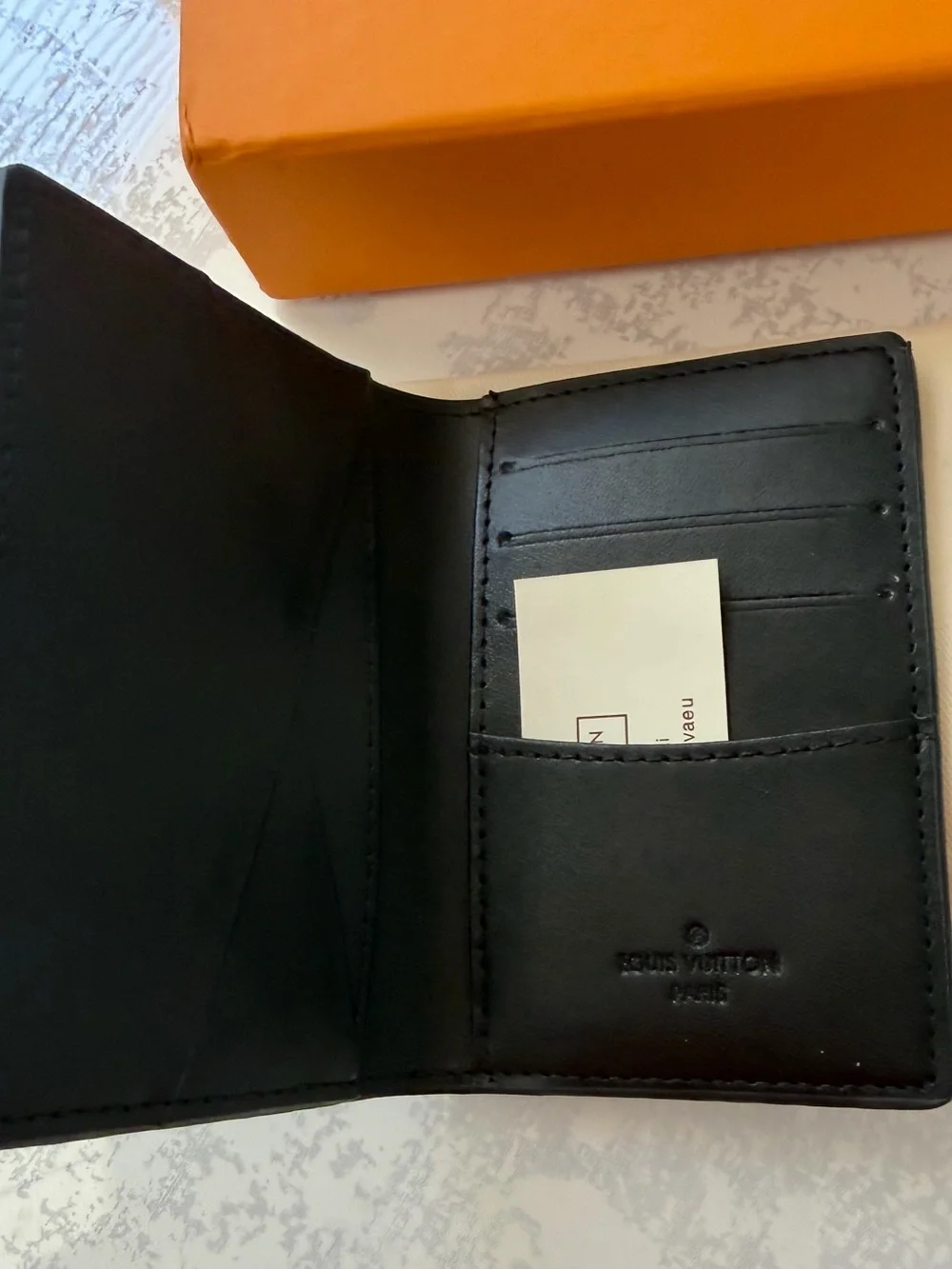 Men's Black Pebbled Cow Leather Wallet